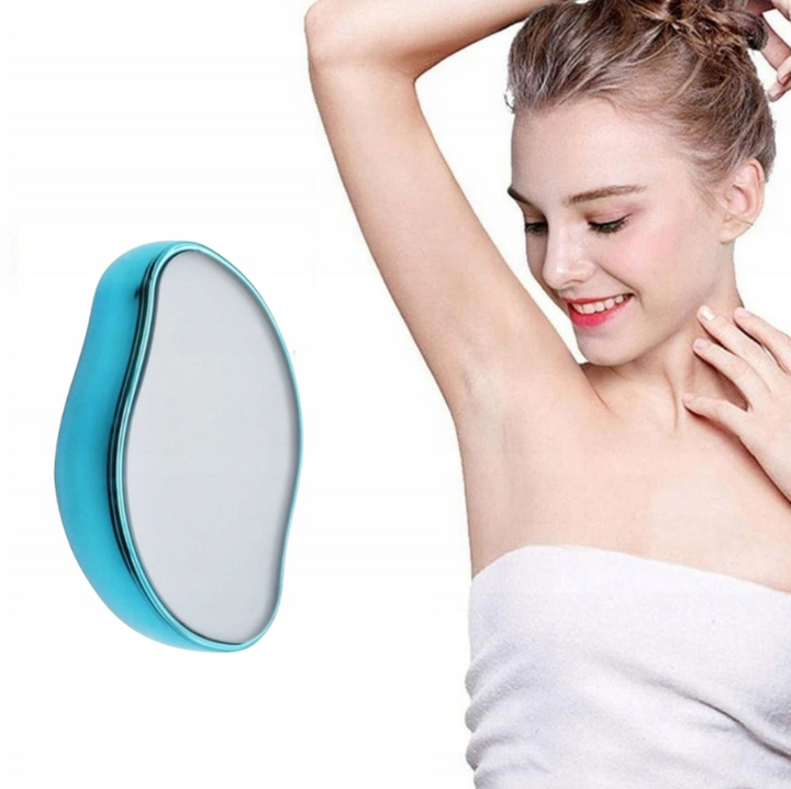 Epilator cu cristale, Zola, epilare prin frecare, functie dubla de epilare si exfoliere,  albastru