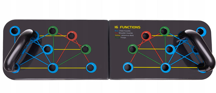 Suport pliabil, Zola®, pentru flotari si exercitii, antiderapant, 9x65x19.5 cm