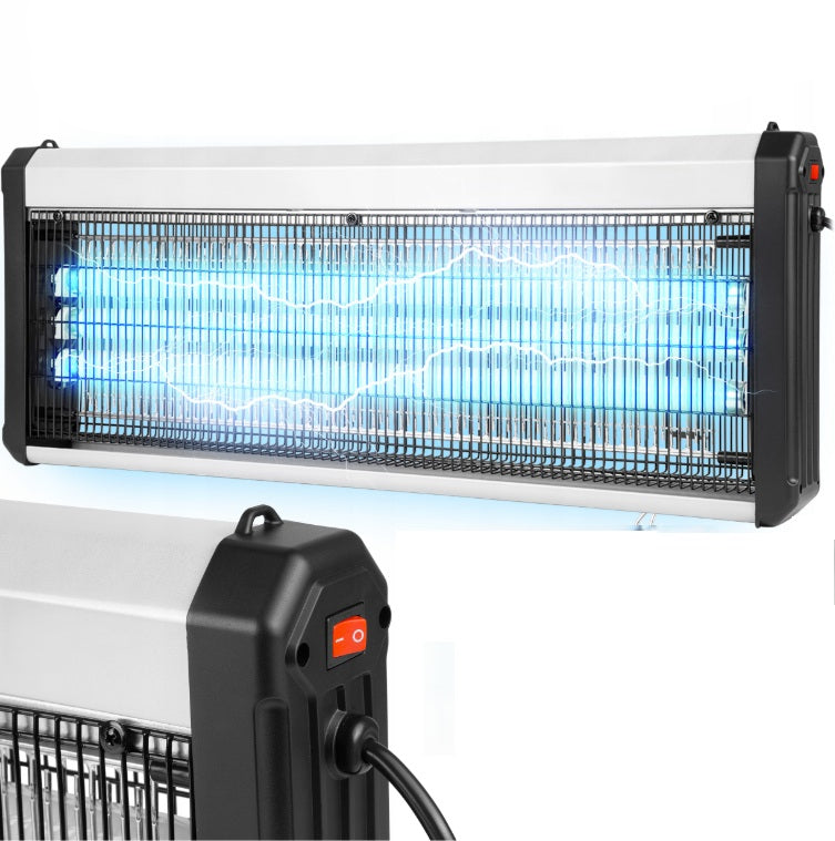 Aparat cu ultraviolete anti-insecte, Zola, cu 3 lampi fluorescente, acoperire 300m², 60W, UV, alimentare retea, aluminiu, PP, alb