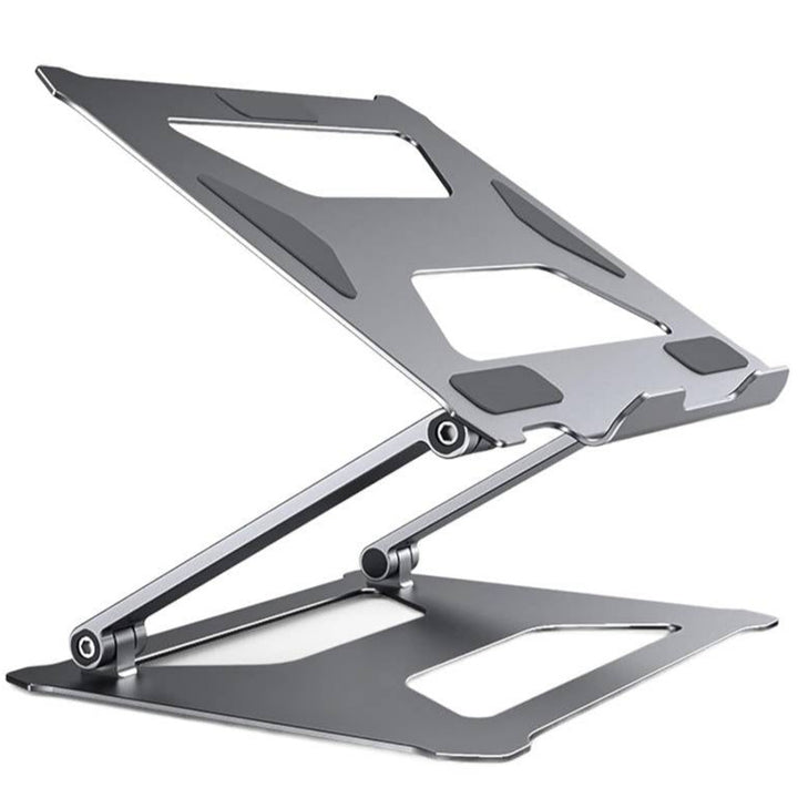 Suport pentru laptop, Zola®, inaltime si inclinare ajustabila, aluminiu, inaltime 3-17 cm, argintiu