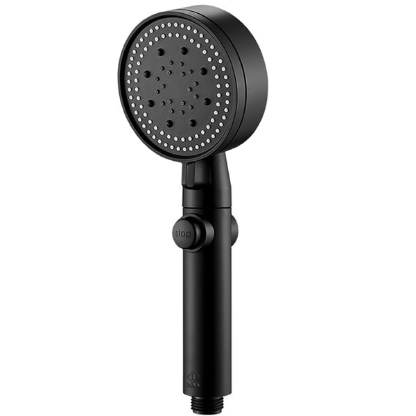 Cap de dus, Zola®, functie de STOP, otel inoxidabil si plastic, lungime 25 cm, negru