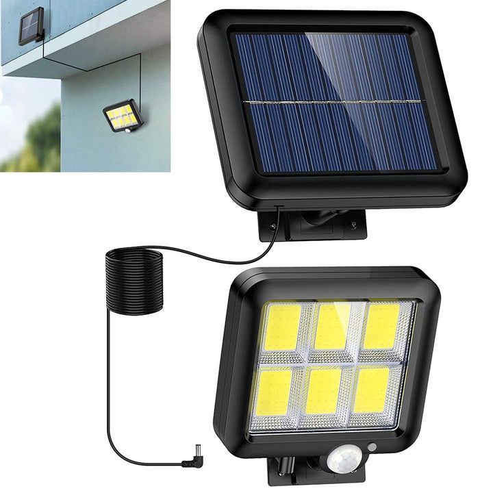 Lampa solara cu 120 LED-uri, Zola®, senzor de miscare, impermeabila, 1200mAh