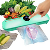 Aparat de vidat si sigilat pungi, Zola, 10 pungi incluse, 120 W, 33x8x5 cm, din plastic, verde