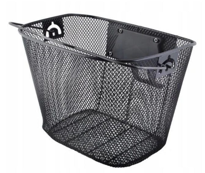 Cos pentru ghidon bicicleta, Zola, sarma, cu maner, 6 kg, 25x33 cm, negru