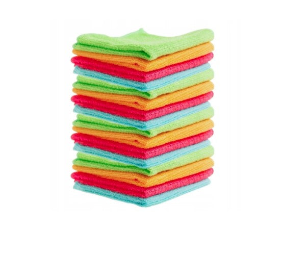 Set prosoape din microfibra, Zola®, 12 bucati, 30x30 cm