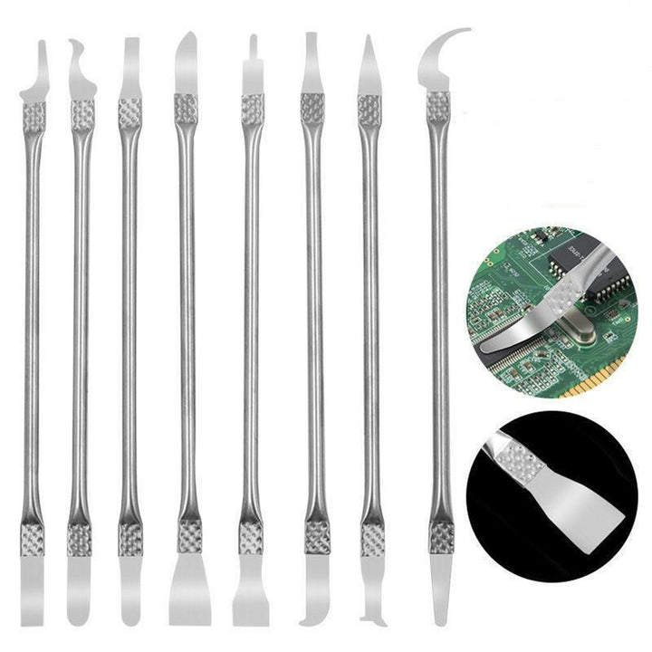 Set 8 spatule pentru modelare, Zola®, speciale pentru aplicarea, imprastirarea si netezirea materialelor moi, lungime 17 cm, argintii