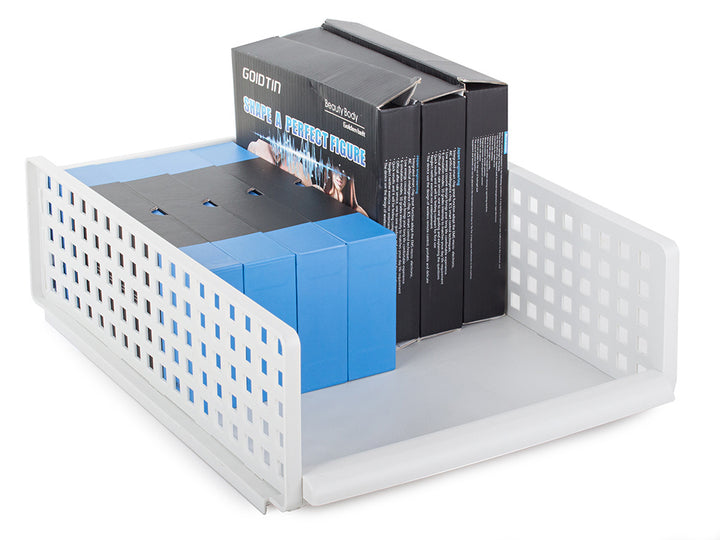Organizator de birou pentru documente, Zola®, pliabil, din plastic, alb, 44x30x13 cm