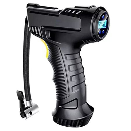 Compresor portabil, Zola®, 120W, ecran digital, negru, duze de umflare incluse