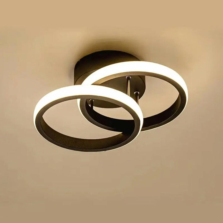Lustra LED, Zola®, montare tavan, 230V, din metal, 20W, lumina alb neutru, 25.5x12.5x9.5 cm, negru