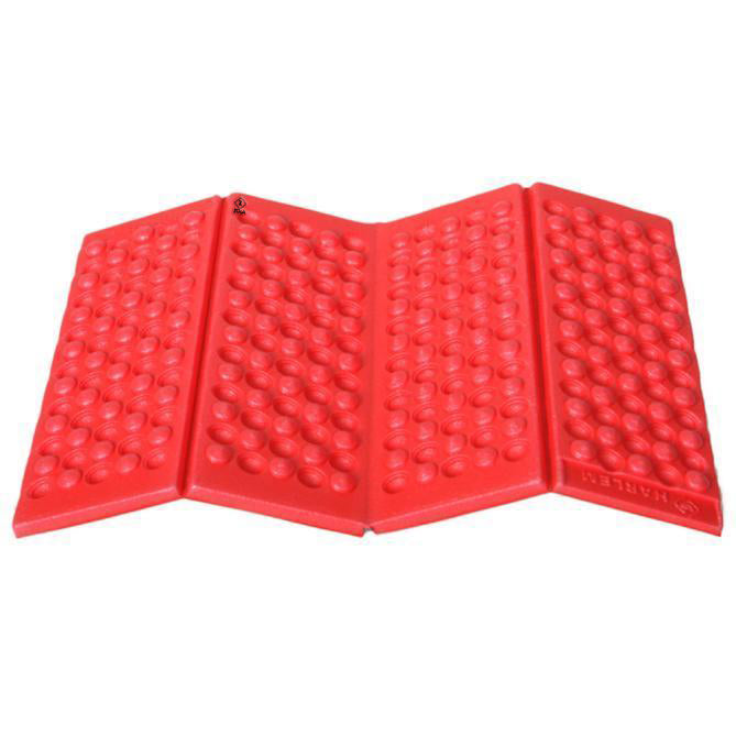 Covoras pliabil pentru drumetii/camping, Zola®, antiderapant, impermeabil, izolat termic, 39x29.5x2 cm, rosu