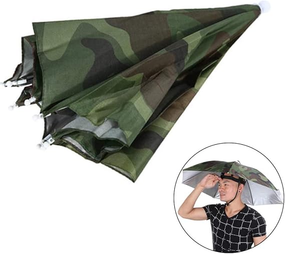 Umbrela cu prindere pe cap, Zola, marime universala, diametru 65 cm, armi
