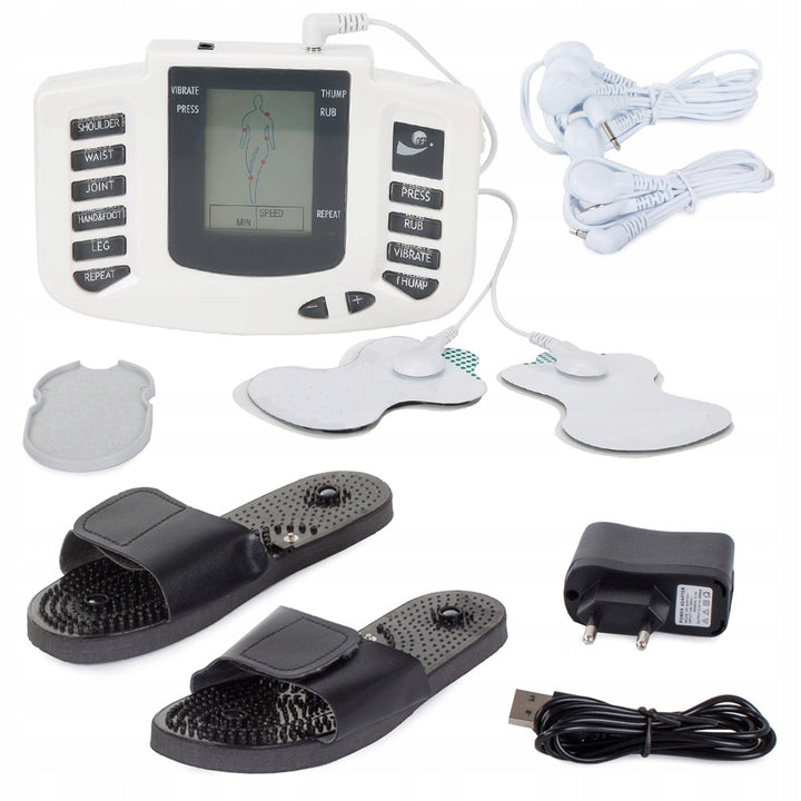 Dispozitiv pentru electrostimularea muschilor si nervilor, UBX, afisaj LCD, alimentare USB, negru