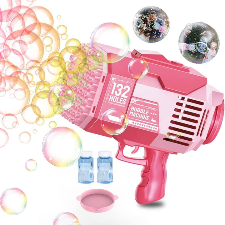 Pistol de facut baloane din sapun, Zola®, plastic, 24x25x13 cm, roz