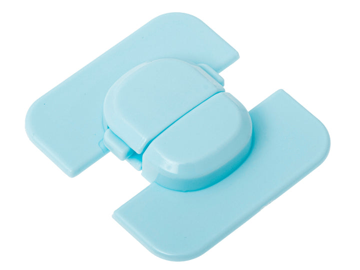 Siguranta pentru copii, Zola®, de colturi, pentru mobila, frigider, din plastic, lipire adeziva, 6.5x6x1 cm,albastra