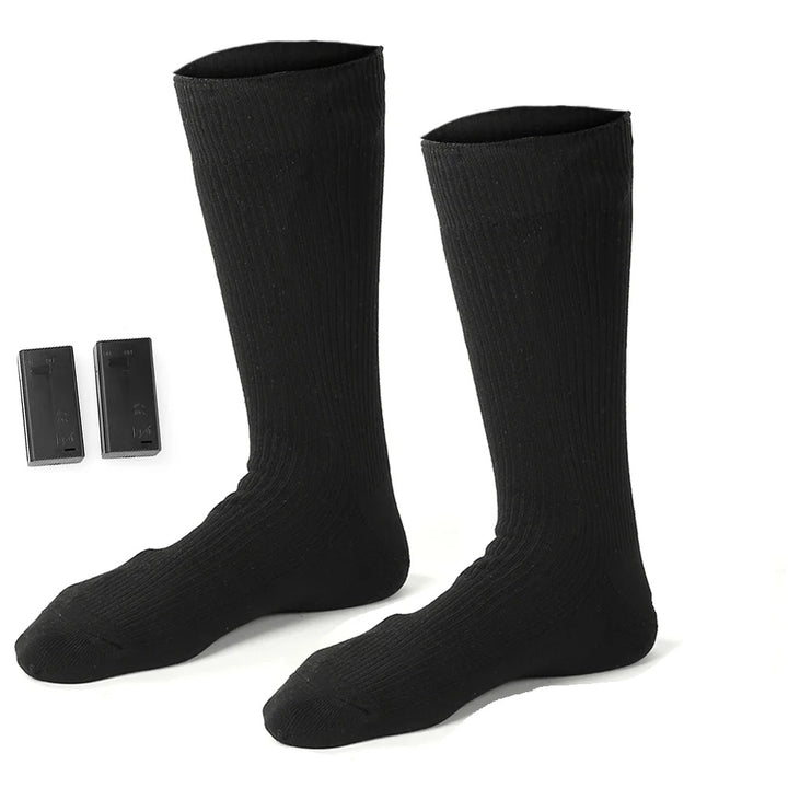 Sosete incalzite cu baterii incluse, Zola, reglare in 3 trepte, universale, 4000mAh, negre