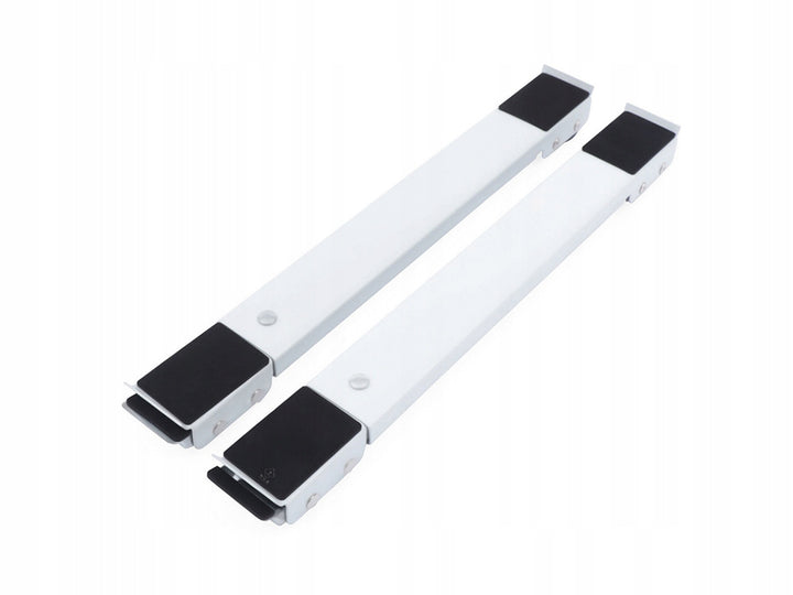 Set 2 suporti reglabili pentru ridicat si transportat mobila, Zola®, 46-71 cm, cu roti, sarcina maxima 200 kg, alb