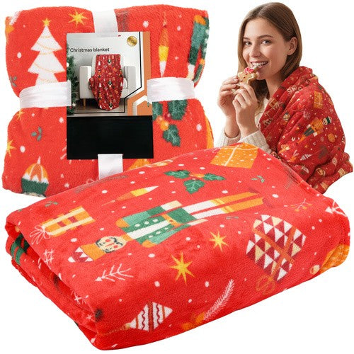 Patura pufoasa festiva, Zola,  150 x 200 cm, model Spargatorul de nuci, poliester