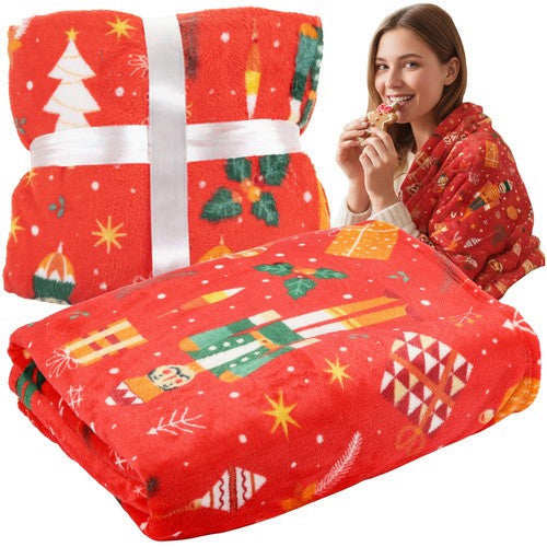 Patura pufoasa festiva, Zola,  150 x 200 cm, model Spargatorul de nuci, poliester