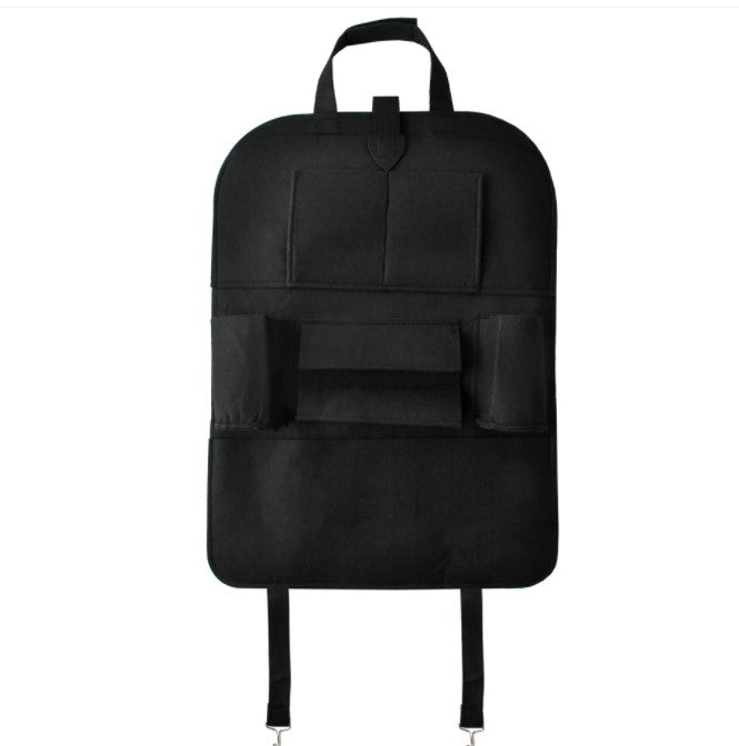 Organizator pentru scaun auto, Zola®, multifunctional, negru, 85x40cm