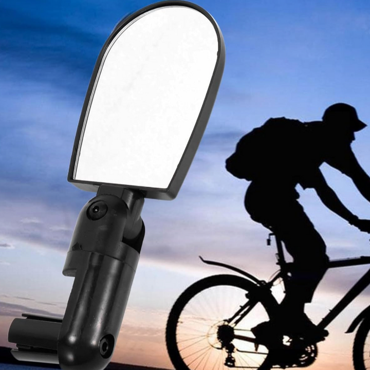 Oglinda retrovizoare pentru bicicleta, Zola, reglabila, montare pe ghidon, din plastic, negru