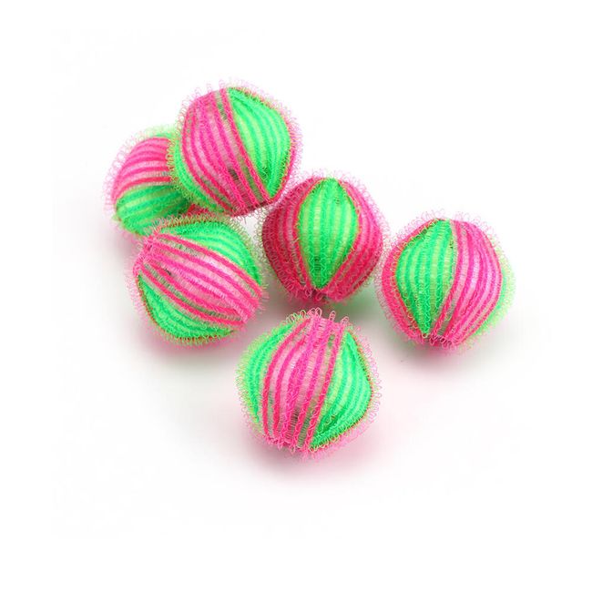 Set 6 bile pentru rufe, Zola®, anti scame, diametru 3.2 cm, verde rosu