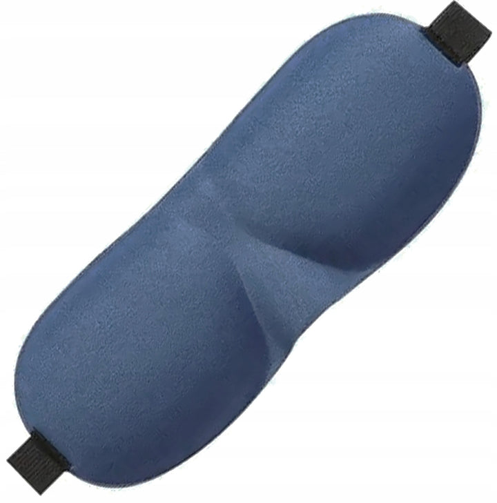 Masca de dormit cu banda de memorie, Zola®, 22.5x9 cm, inchidere reglabila, bleumarine