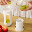 Blender portabil, Zola®, USB, 2000 mAh, otel inoxidabil, 450 ml, 25W, 17.5x7 cm, alb