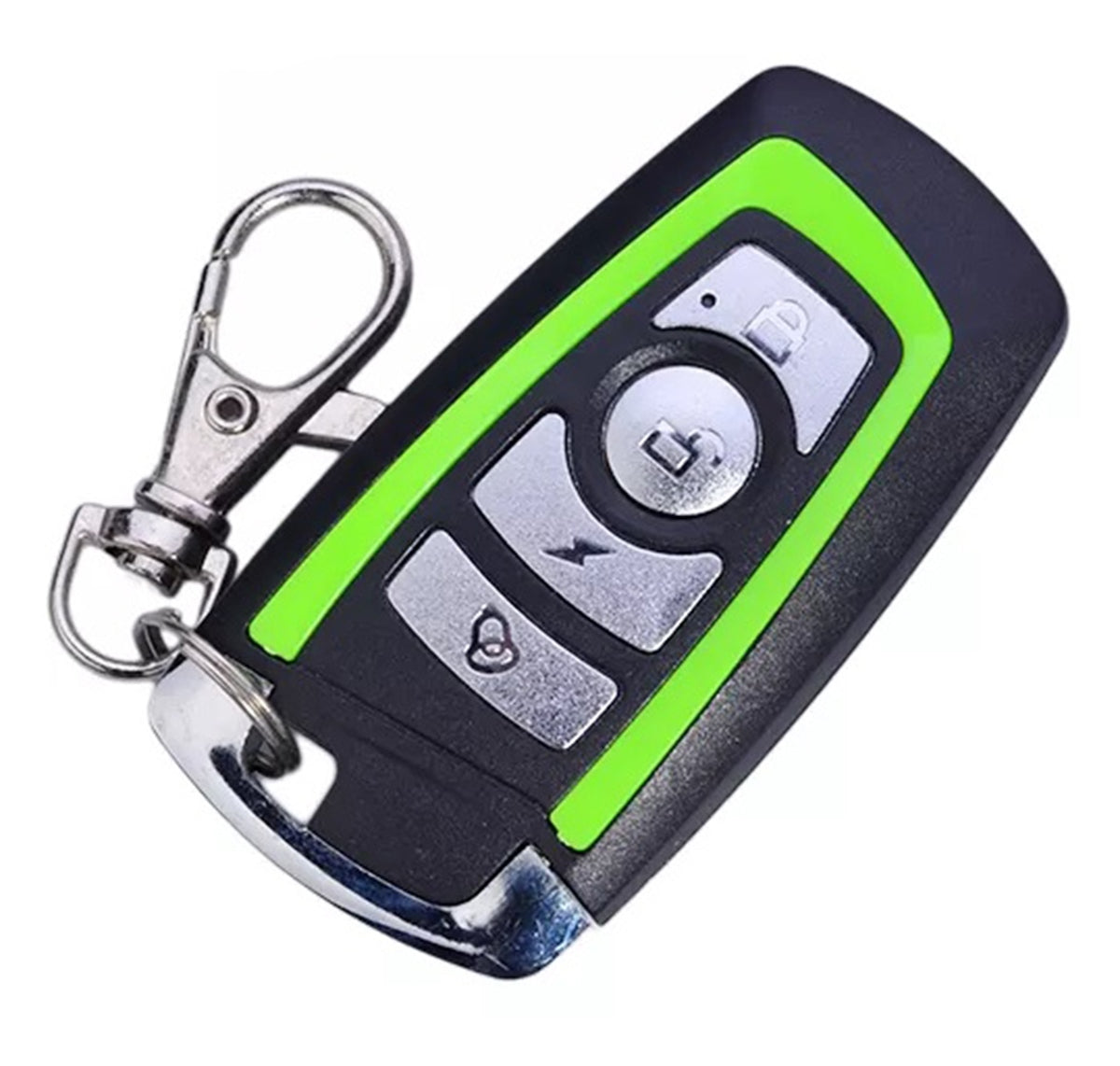 Telecomanda pentru auto-copiere, Zola®, cu cod fix 433,92 MHz, 4 canale, 60x32x14 mm, negru/verde