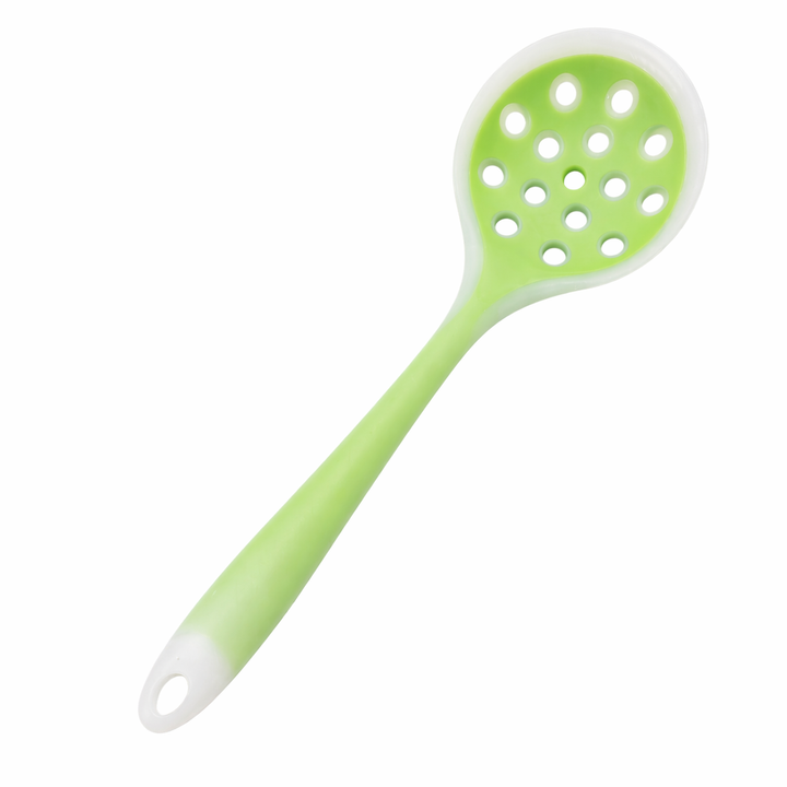 Spumiera, UBX®, de bucatarie, cu gauri, silicon, 28x8.5 cm, verde