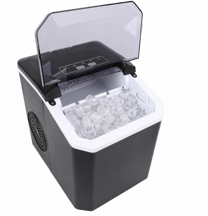 Aparat de facut cuburi de gheata, Zola, 100 W, rezervor 1.3 l, capacitate 0.5 kg, 22.5 x 29.5 x 28.5 cm, negru