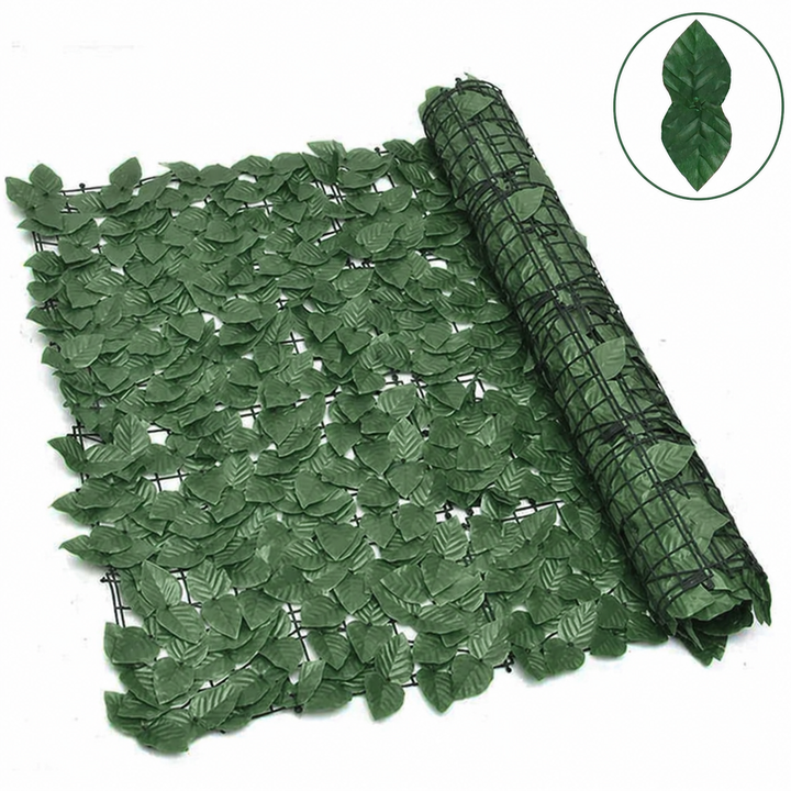 Gard viu artificial iedera, Zola, aspect realist, pentru exterior si interior, rezistent UV, 300 x 175 cm, verde