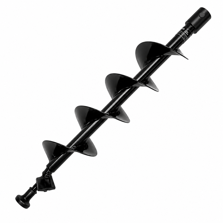 Burghiu pamant pentru foreza/motoburghiu, Zola, 150 x 800 mm, din otel, pentru stalpi si plantare