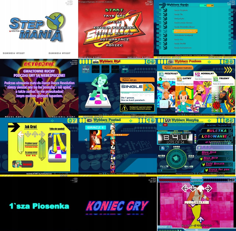 Covor de dans si joc Stepmania, Zola, conectare RCA/USB, compatibil TV/computer, joc CD, 95 x 79 cm, multicolor