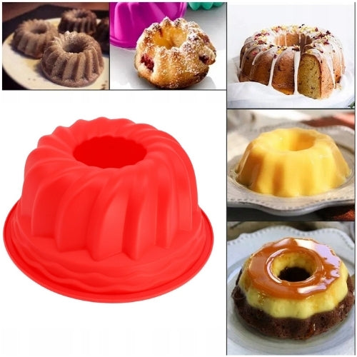Forma din silicon, Zola, pentru coacerea prajiturilor, rezistenta la temperaturi -60 pana la 230 grade, 23 cm, rosie