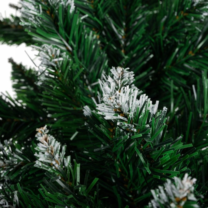 Ghirlanda decorativa de brad, Zola, pentru Craciun, varfuri albe de zapada, 270 x 29 cm