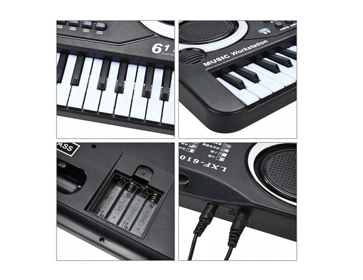 Orga electronica, Zola®, cu microfon, inregistare melodii, 61 clape, multiple tonuri si ritmuri, 54 x 17 cm