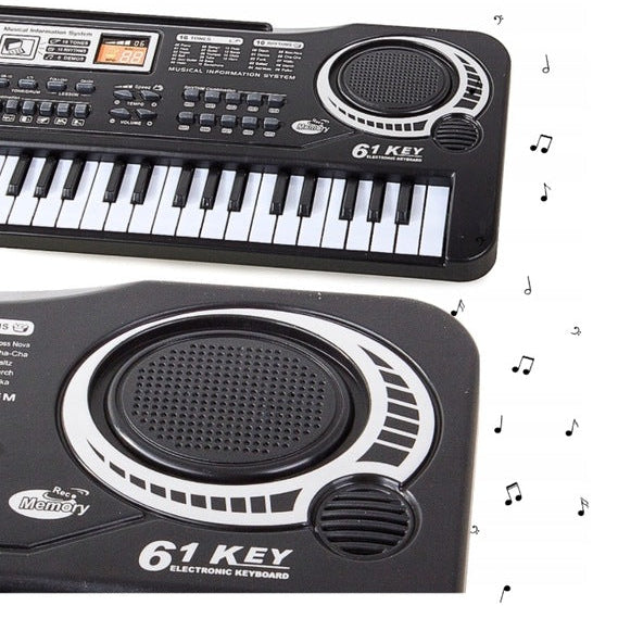 Orga electronica, Zola®, cu microfon, inregistare melodii, 61 clape, multiple tonuri si ritmuri, 54 x 17 cm