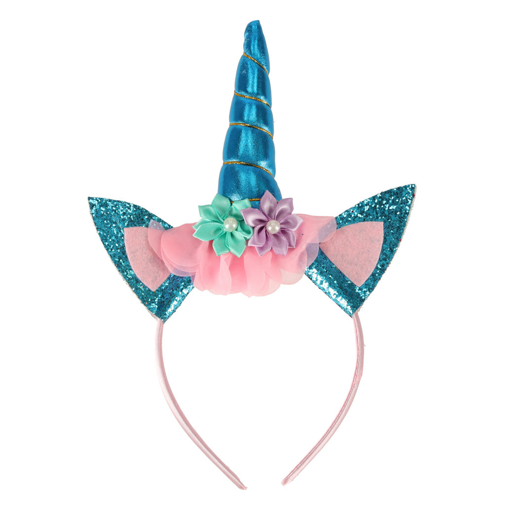 Costum carnaval pentru fetite,  Zola®, model unicorn, fustita albastra cu stelute,varsta 3-6 ani