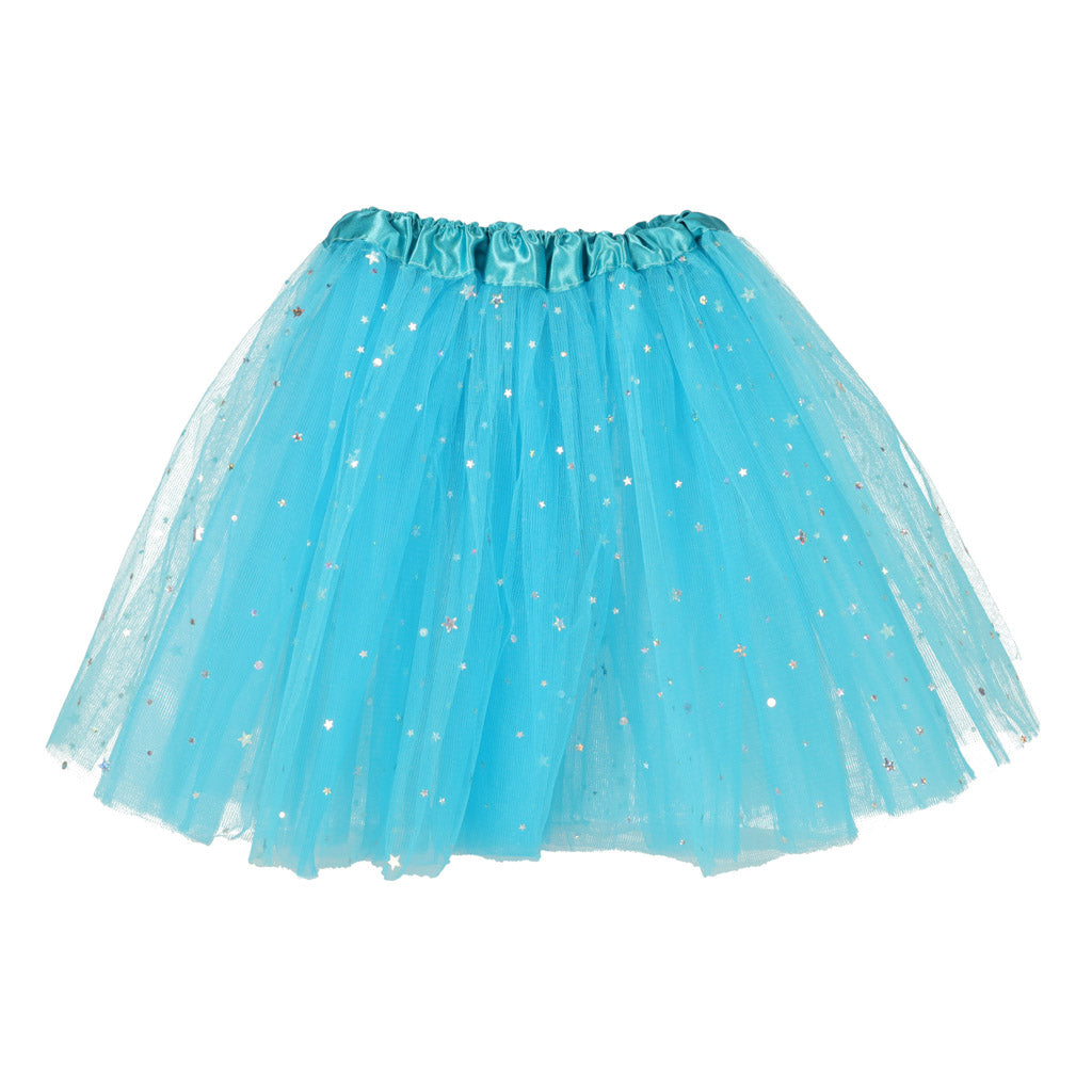 Costum carnaval pentru fetite,  Zola®, model unicorn, fustita albastra cu stelute,varsta 3-6 ani