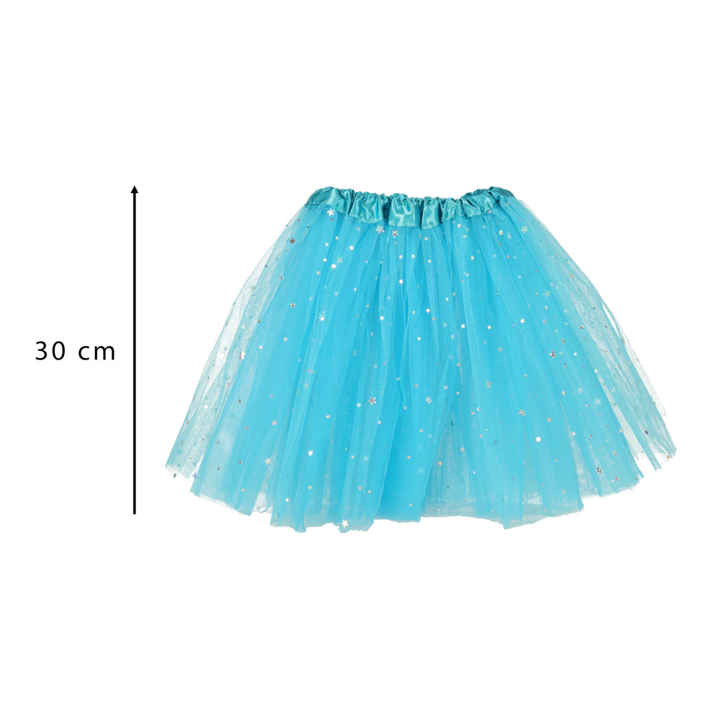 Costum carnaval pentru fetite,  Zola®, model unicorn, fustita albastra cu stelute,varsta 3-6 ani
