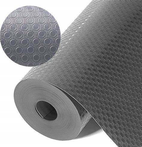 Folie antiderapanta pentru sertare si dulapuri, Zola®, PVC, 300 x 50 cm, gri
