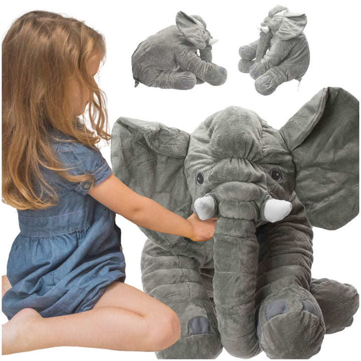 Jucarie de plus moale, Zola®, model elefant gri, 50x60 cm