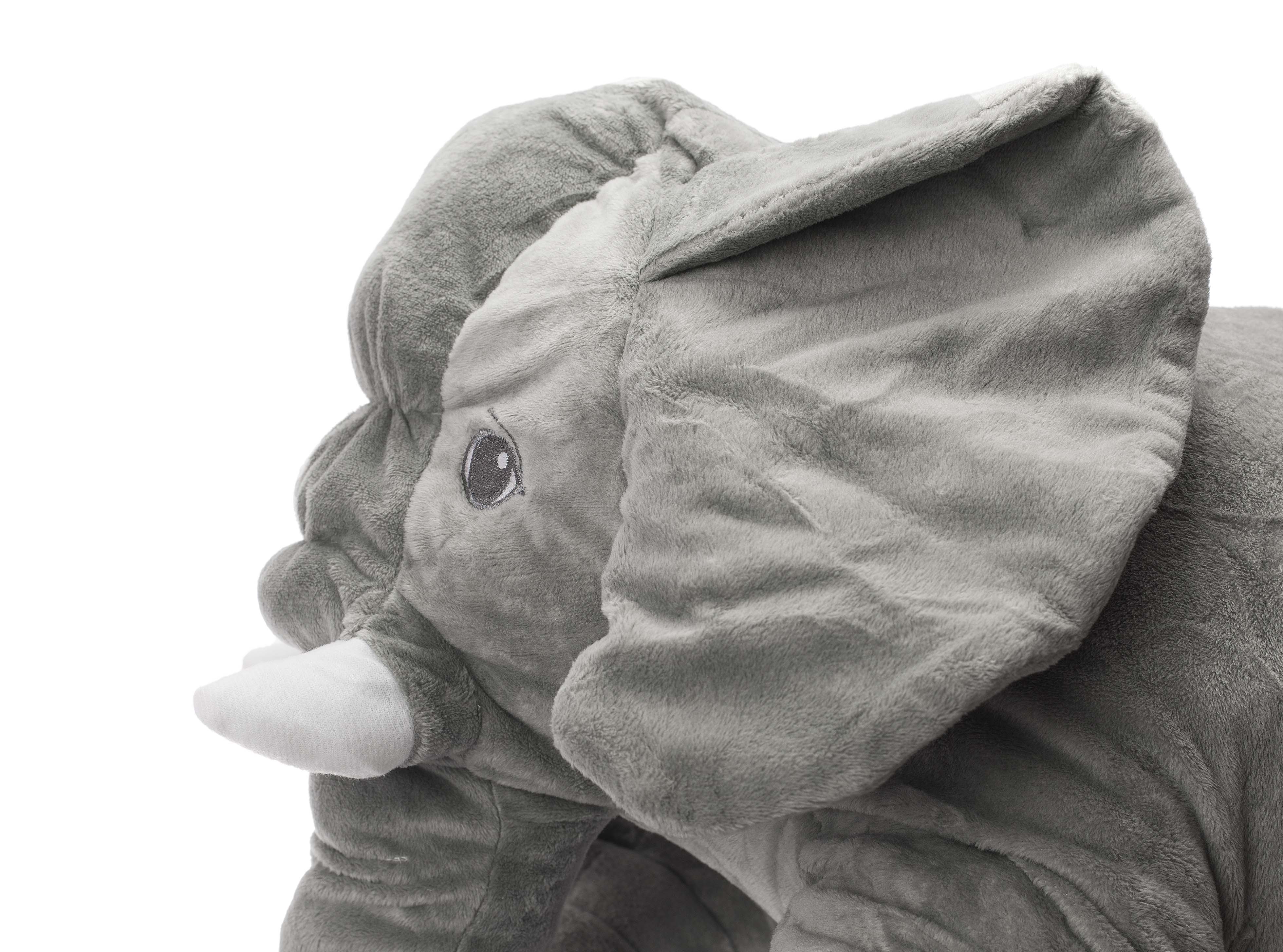 Jucarie de plus moale, Zola®, model elefant gri, 50x60 cm