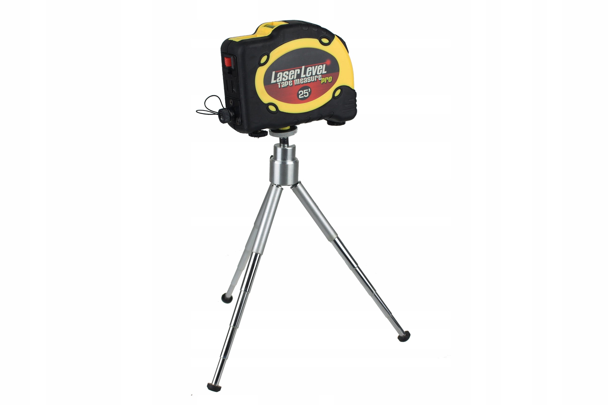 Nivela laser cu ruleta, Zola®, masoara 7.5 m , poloboc integrat, trepied, unda laser 630-680 nm, 35x110x80 mm, galben/negru