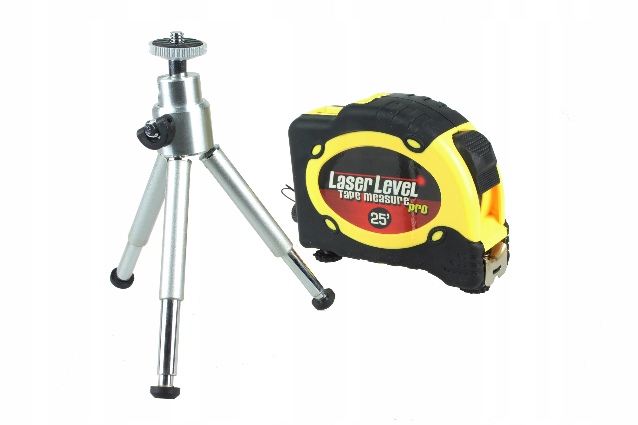 Nivela laser cu ruleta, Zola®, masoara 7.5 m , poloboc integrat, trepied, unda laser 630-680 nm, 35x110x80 mm, galben/negru