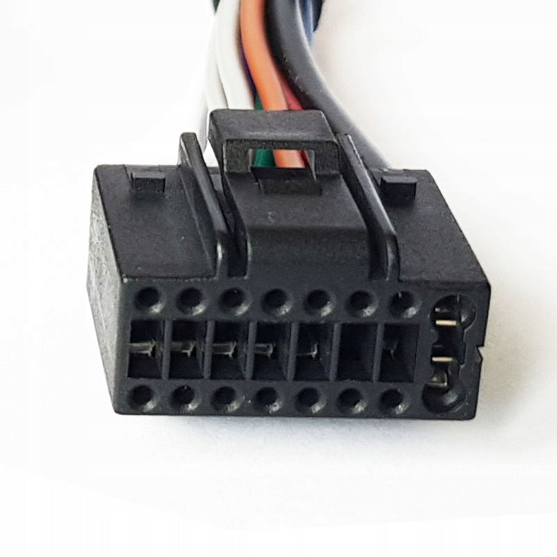 Conector auto,  Zola®, ISO 2 DIN, 14 pini, 2.2x1 cm, negru, din plastic