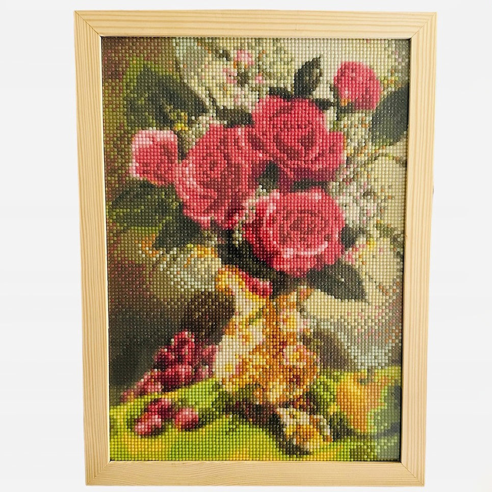 Rama foto pentru goblen mozaic cu diamante, Zola, dimensiuni interioare 25.4 x 30.5 cm, exterioare 28.8 x 32.7 cm,  tablouri si fotografii, placa HDF, plexiglas