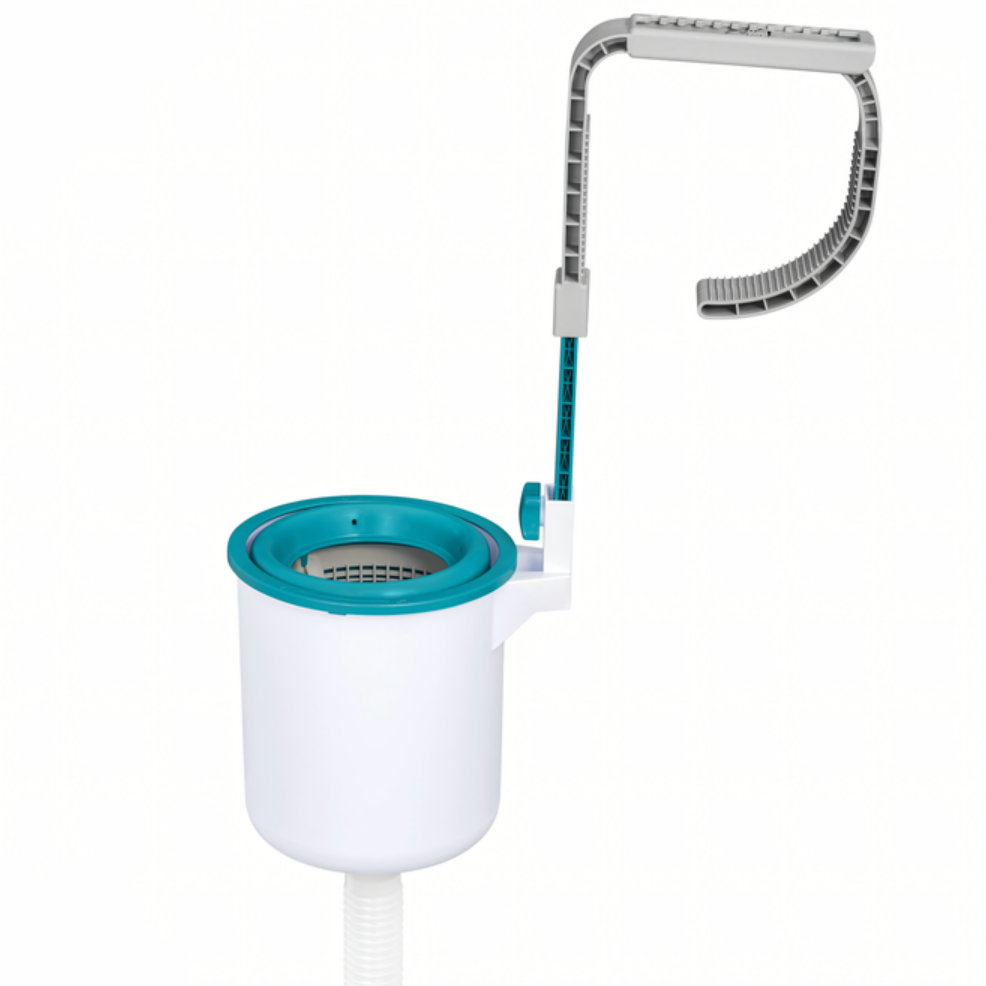 Kit de curatare pentru piscine, Zola®, 5 piese, maner reglabil, 279 cm, plasa colectare, conectare cu pompa de filtrare