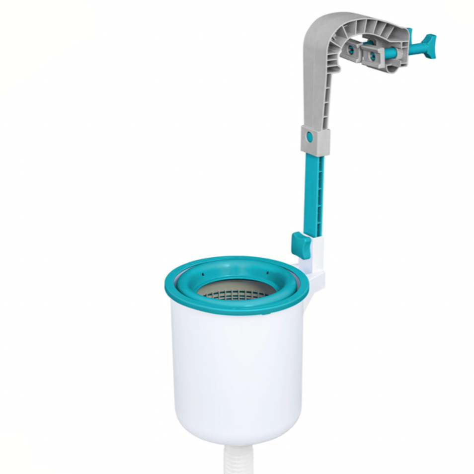 Kit de curatare pentru piscine, Zola®, 5 piese, maner reglabil, 279 cm, plasa colectare, conectare cu pompa de filtrare