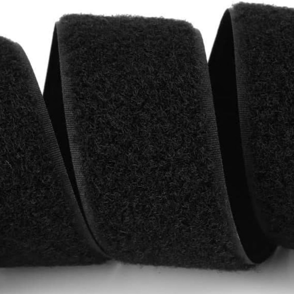 Organizator de cabluri roll-up, Zola®, forma de banda velcro, 5m , negru